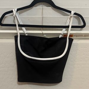 Edikted Black Camisole with White Trim